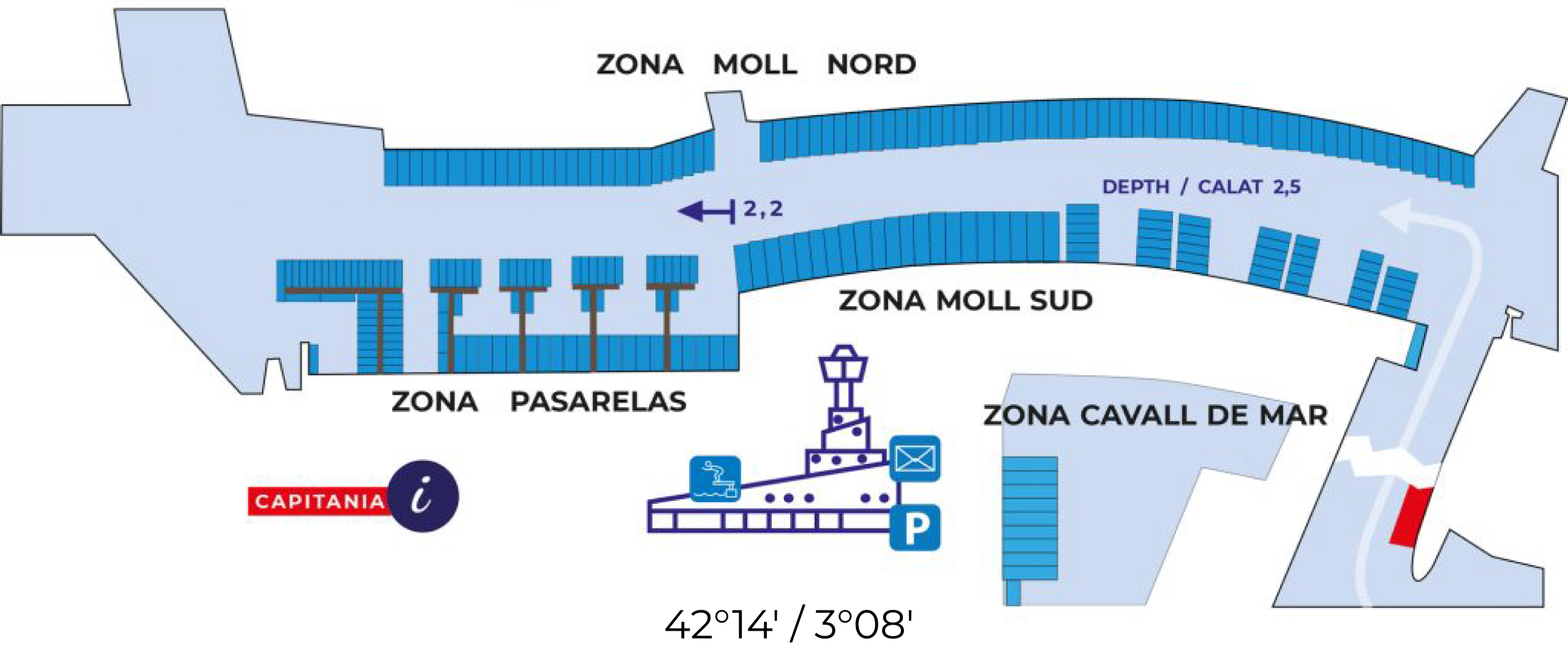 MARINA EMPURIABRAVA PLANO PUERTO